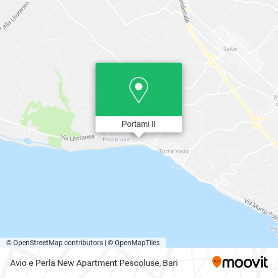 Mappa Avio e Perla New Apartment Pescoluse