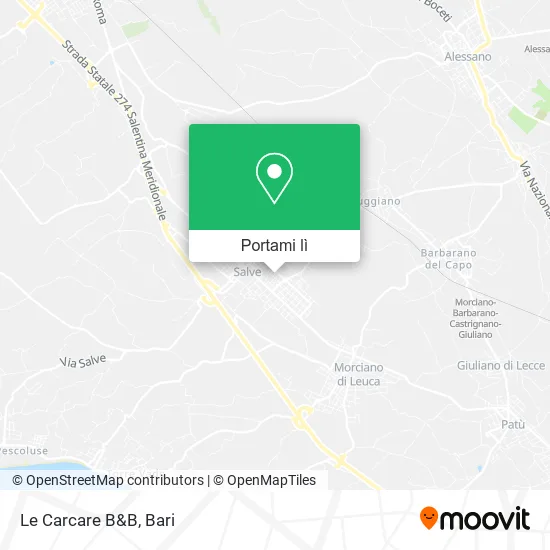 Mappa Le Carcare B&B