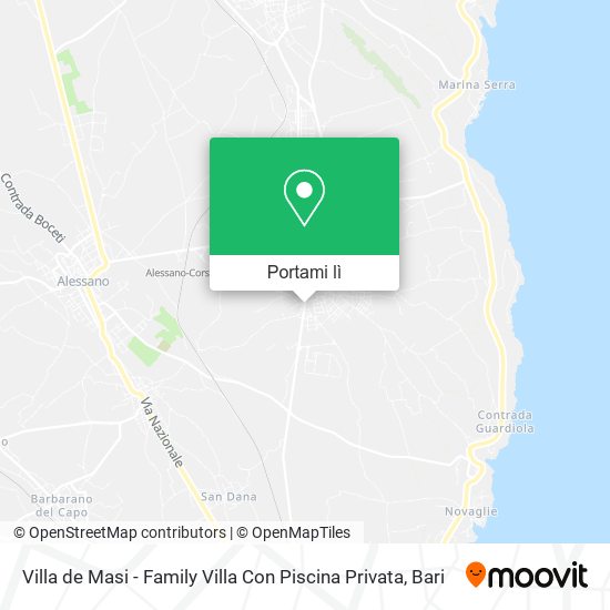 Mappa Villa de Masi - Family Villa Con Piscina Privata