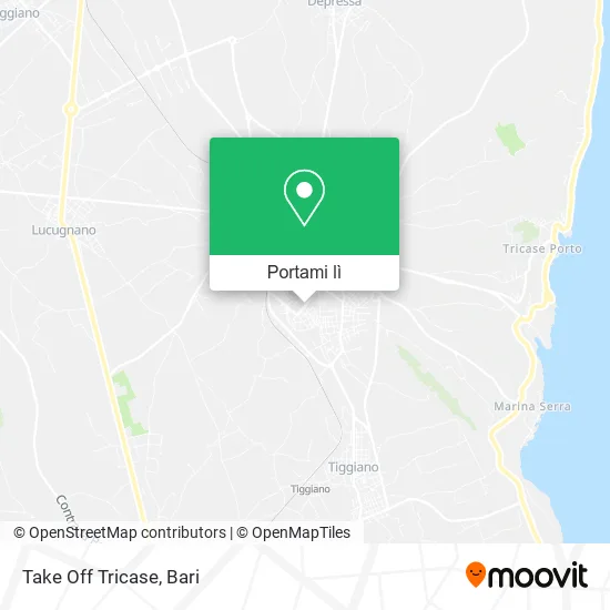 Mappa Take Off Tricase