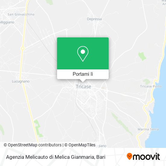 Mappa Agenzia Melicauto di Melica Gianmaria