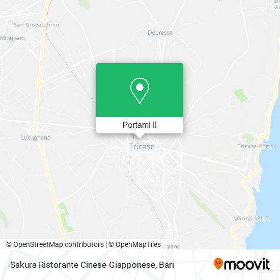 Mappa Sakura Ristorante Cinese-Giapponese