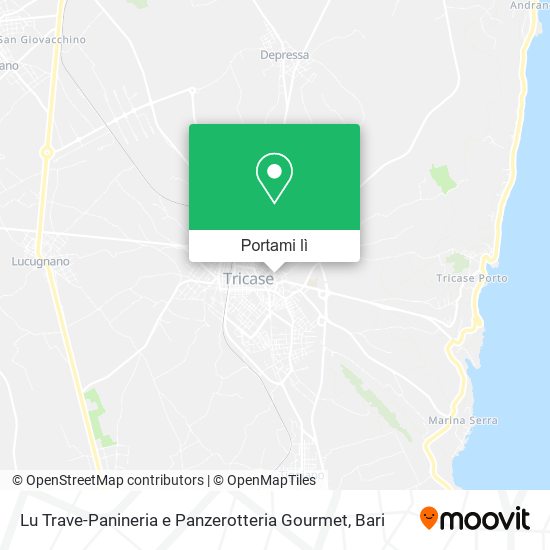 Mappa Lu Trave-Panineria e Panzerotteria Gourmet
