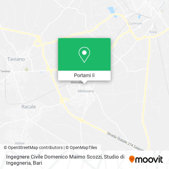 Mappa Ingegnere Civile Domenico Maimo Scozzi, Studio di Ingegneria