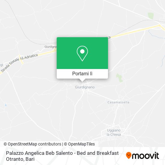 Mappa Palazzo Angelica Beb Salento - Bed and Breakfast Otranto