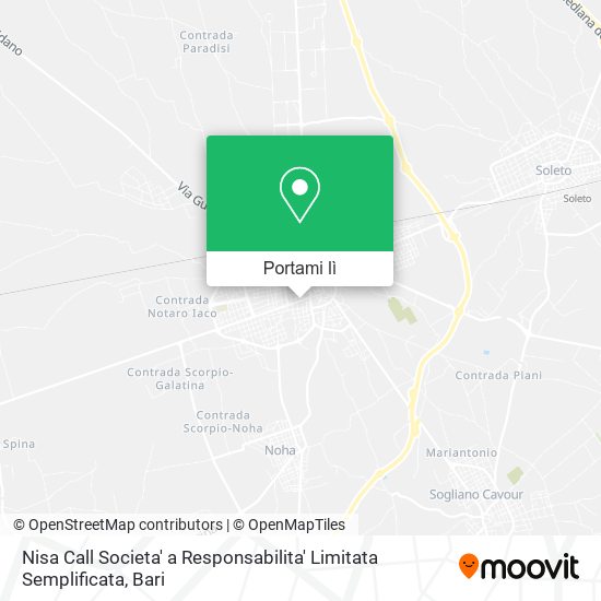 Mappa Nisa Call Societa' a Responsabilita' Limitata Semplificata