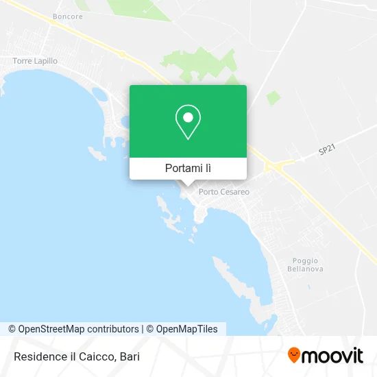Mappa Residence il Caicco