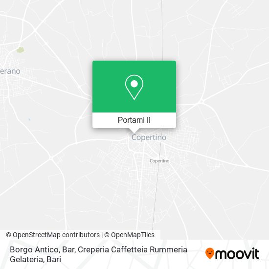 Mappa Borgo Antico, Bar, Creperia Caffetteia Rummeria Gelateria