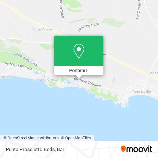 Mappa Punta Prosciutto Beds