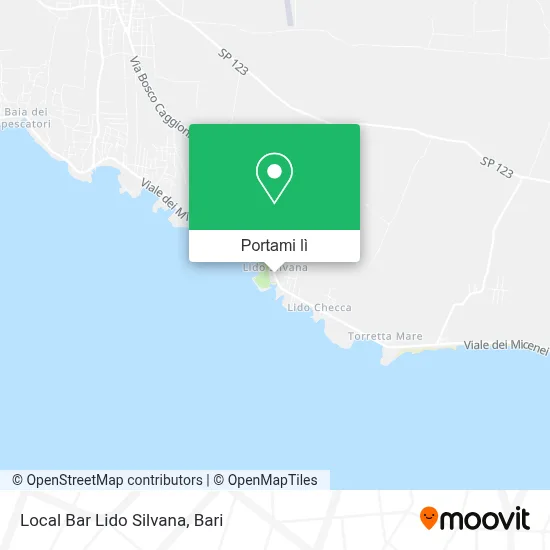 Mappa Local Bar Lido Silvana
