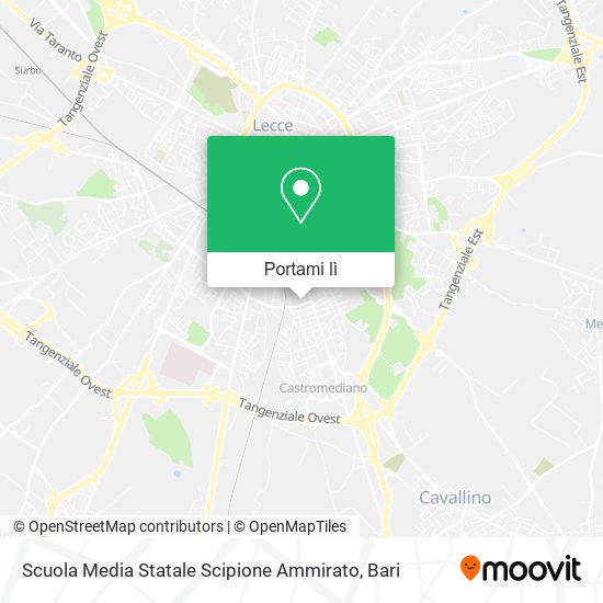 Mappa Scuola Media Statale Scipione Ammirato