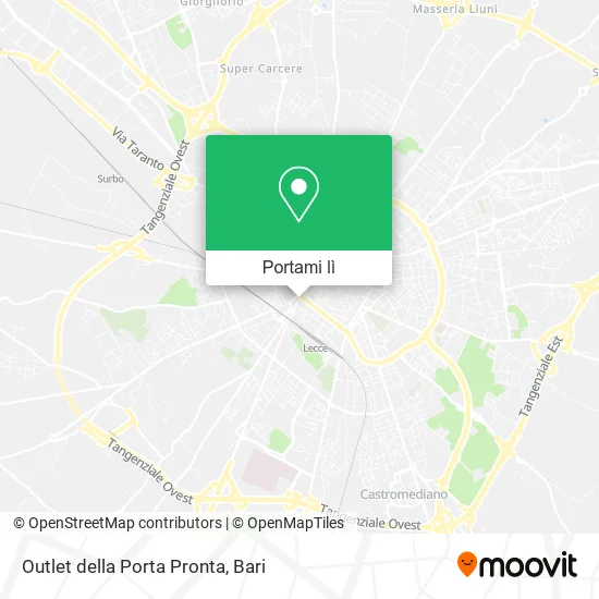 Mappa Outlet della Porta Pronta