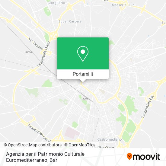 Mappa Agenzia per il Patrimonio Culturale Euromediterraneo