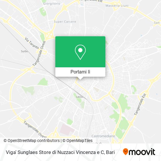 Mappa Viga' Sunglaes Store di Nuzzaci Vincenza e C