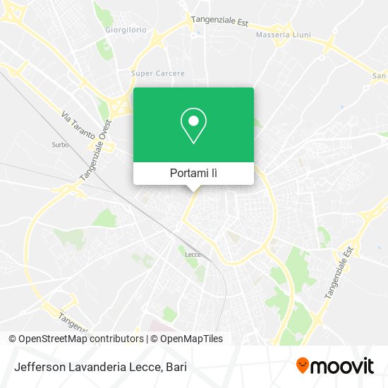 Mappa Jefferson Lavanderia Lecce
