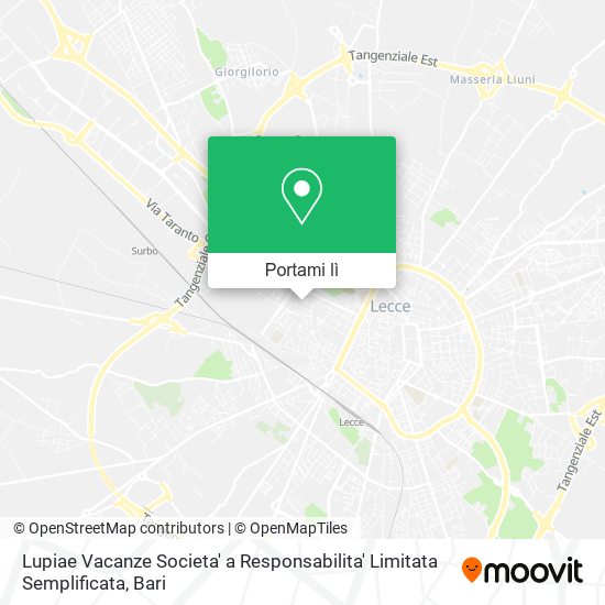 Mappa Lupiae Vacanze Societa' a Responsabilita' Limitata Semplificata