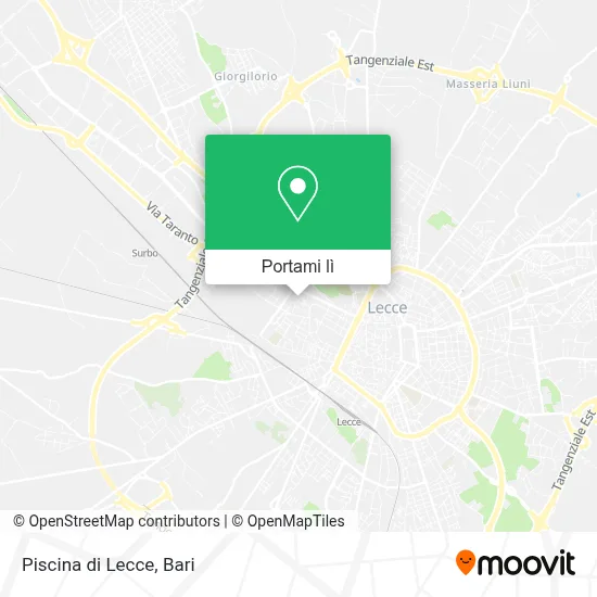 Mappa Piscina di Lecce