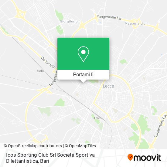 Mappa Icos Sporting Club Srl Società Sportiva Dilettantistica