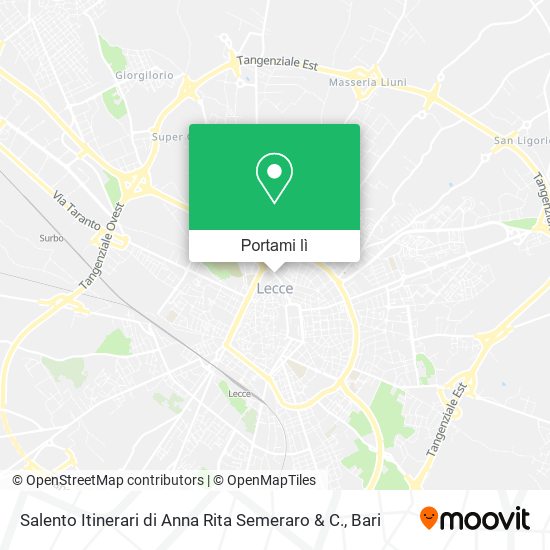 Mappa Salento Itinerari di Anna Rita Semeraro & C.