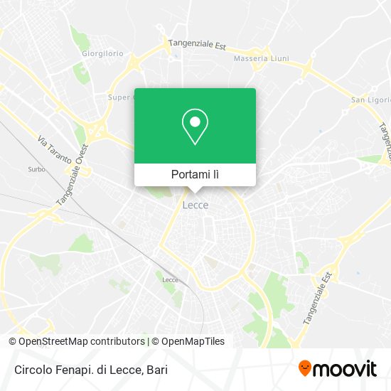 Mappa Circolo Fenapi. di Lecce