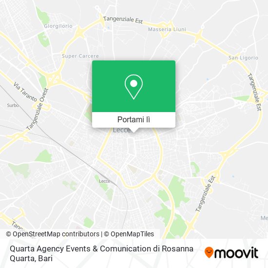 Mappa Quarta Agency Events & Comunication di Rosanna Quarta
