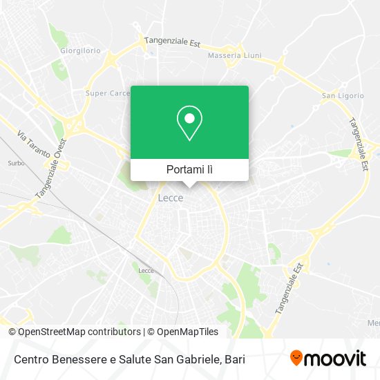 Mappa Centro Benessere e Salute San Gabriele