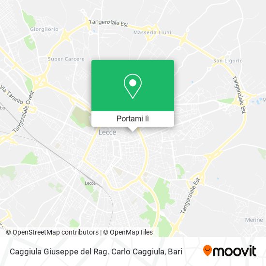 Mappa Caggiula Giuseppe del Rag. Carlo Caggiula