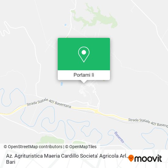Mappa Az. Agrituristica Maeria Cardillo Societa' Agricola Arl.