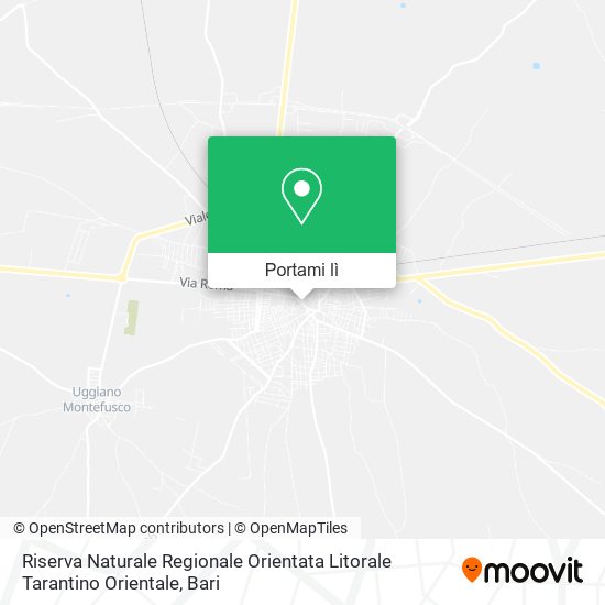 Mappa Riserva Naturale Regionale Orientata Litorale Tarantino Orientale