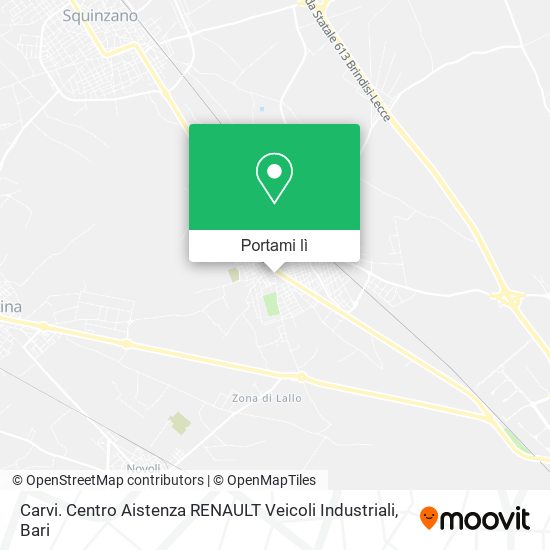 Mappa Carvi. Centro Aistenza RENAULT Veicoli Industriali