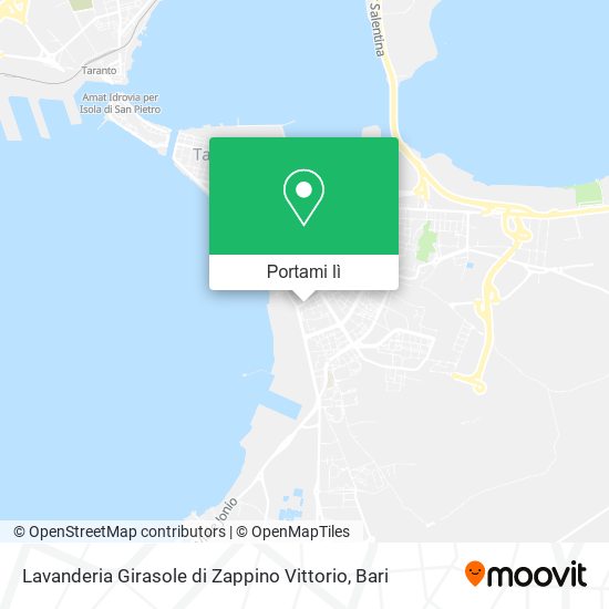 Mappa Lavanderia Girasole di Zappino Vittorio