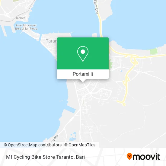 Mappa Mf Cycling Bike Store Taranto