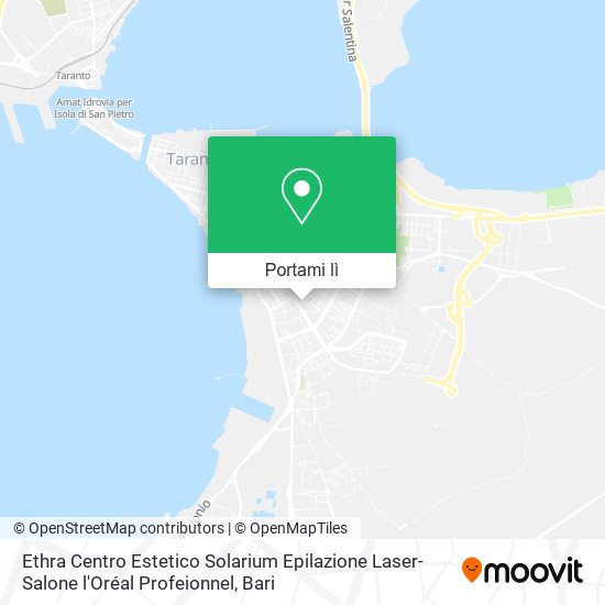 Mappa Ethra Centro Estetico Solarium Epilazione Laser-Salone l'Oréal Profeionnel