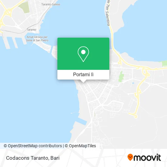Mappa Codacons Taranto