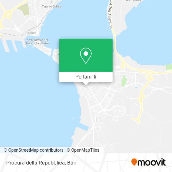 Mappa Procura della Repubblica