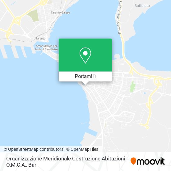 Mappa Organizzazione Meridionale Costruzione Abitazioni O.M.C.A.