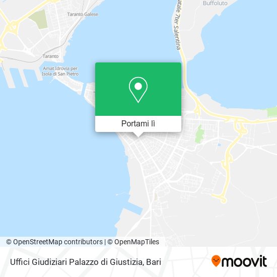 Mappa Uffici Giudiziari Palazzo di Giustizia