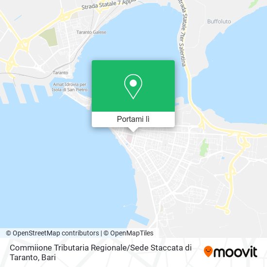 Mappa Commiione Tributaria Regionale / Sede Staccata di Taranto