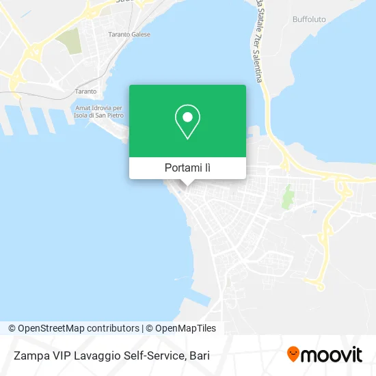 Mappa Zampa VIP Lavaggio Self-Service