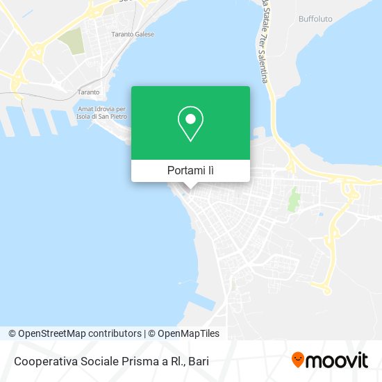 Mappa Cooperativa Sociale Prisma a Rl.