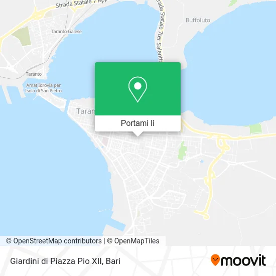 Mappa Giardini di Piazza Pio XII