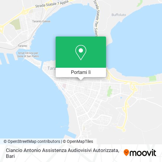 Mappa Ciancio Antonio Assistenza Audiovisivi Autorizzata