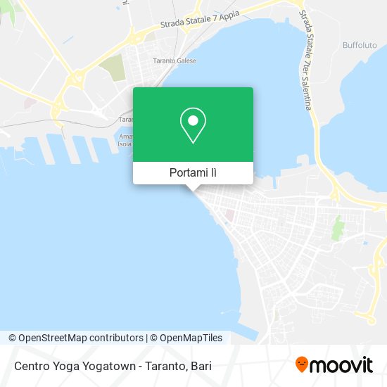 Mappa Centro Yoga Yogatown - Taranto