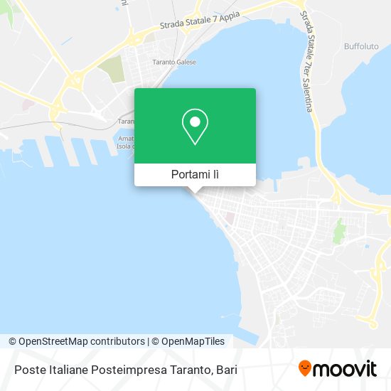 Mappa Poste Italiane Posteimpresa Taranto