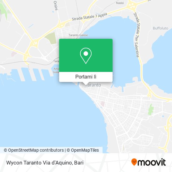 Mappa Wycon Taranto Via d'Aquino