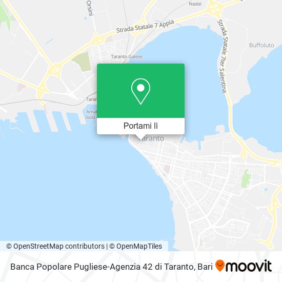 Mappa Banca Popolare Pugliese-Agenzia 42 di Taranto