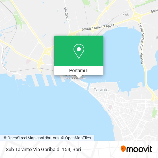 Mappa Sub Taranto Via Garibaldi 154