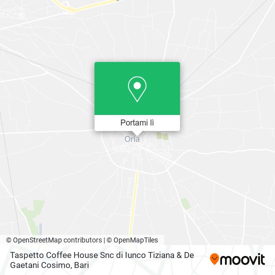 Mappa Taspetto Coffee House Snc di Iunco Tiziana & De Gaetani Cosimo