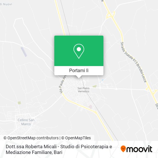 Mappa Dott.ssa Roberta Micali - Studio di Psicoterapia e Mediazione Familiare