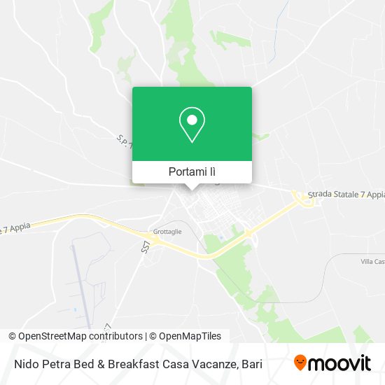 Mappa Nido Petra Bed & Breakfast Casa Vacanze